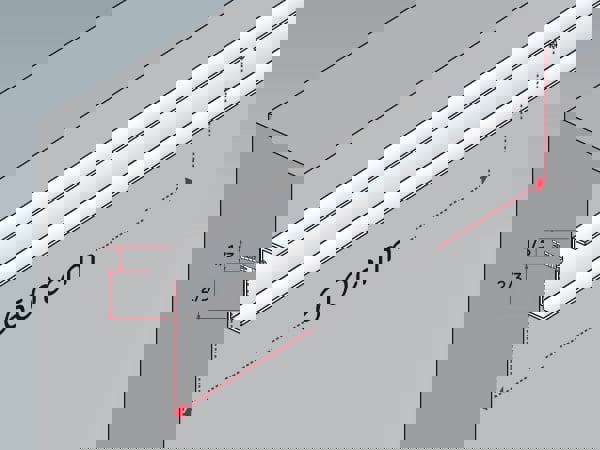 Siniat - Plafond autoportant - Fixation des rails sur les murs