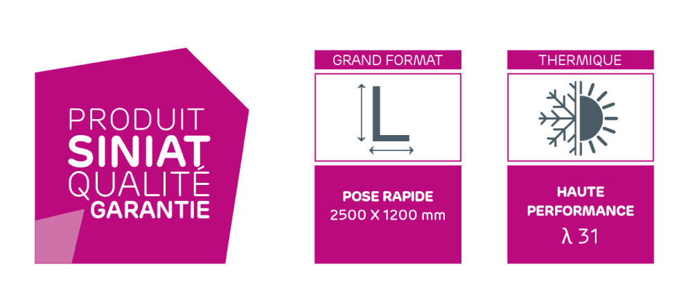 UNIMAT® SOL ULTRACHAPE,  le nouvel isolant PSE haute performance thermique