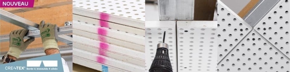 CREABEL®, nouvelle génération de solutions décoratives & acoustiques en plaques de plâtre