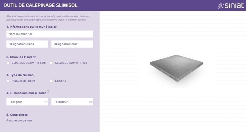 SLIMISOL®, techno isolant ultra mince en négoce