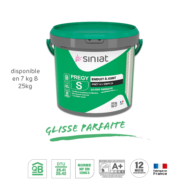 PRÉGY S-XS-L, la nouvelle gamme d'enduits en seau prêts à l'emploi, durables, faciles & efficaces