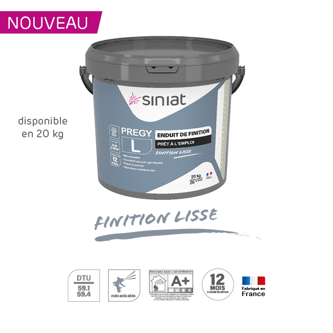 PRÉGY S-XS-L, la nouvelle gamme d'enduits en seau prêts à l'emploi, durables, faciles & efficaces