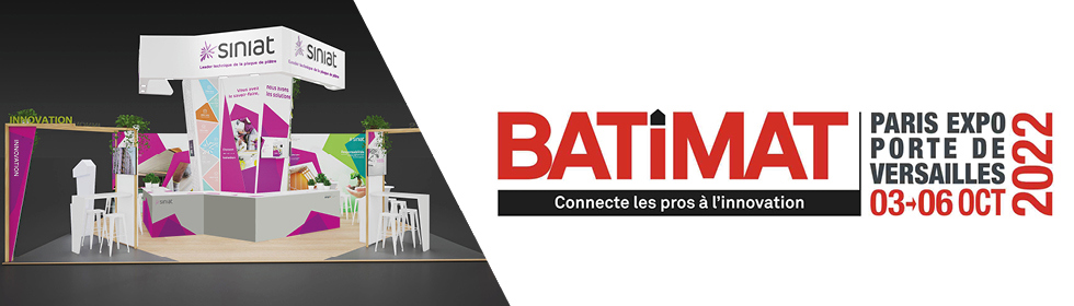 Première participation à Batimat pour Siniat