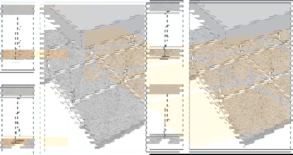 Ossature visible – Démontable