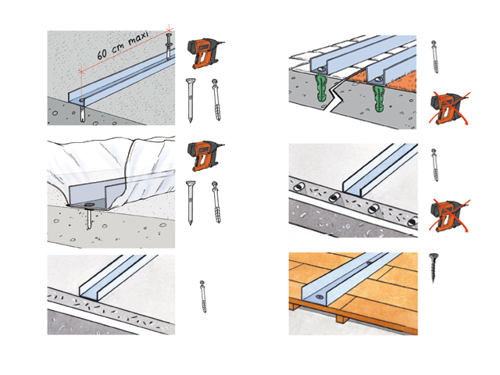 Pose de rail sur une cloison en plâtre : tutoriel en 5 étapes